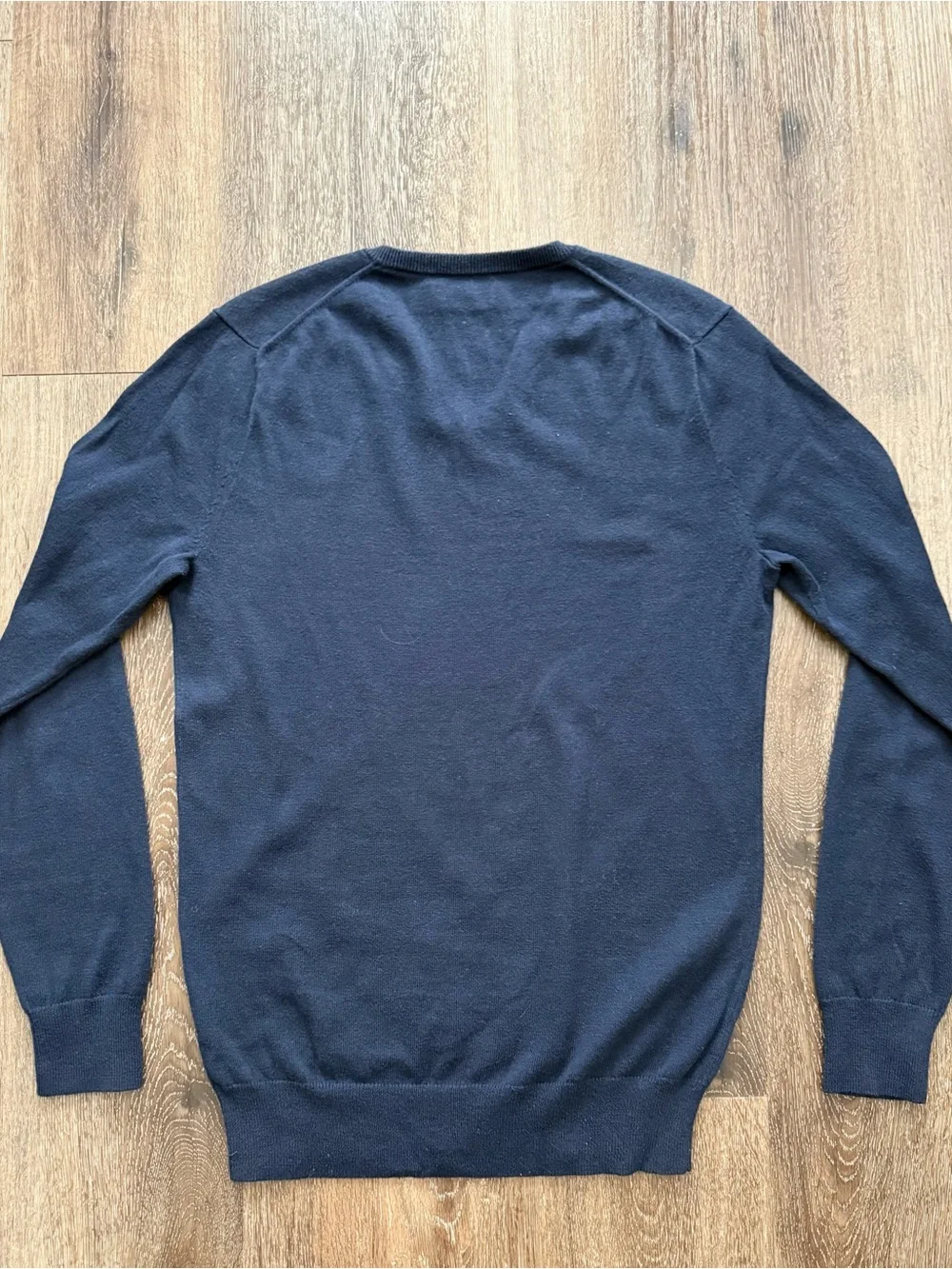 J. Crew Men's Dark Navy V-Neck Pullover Sweater